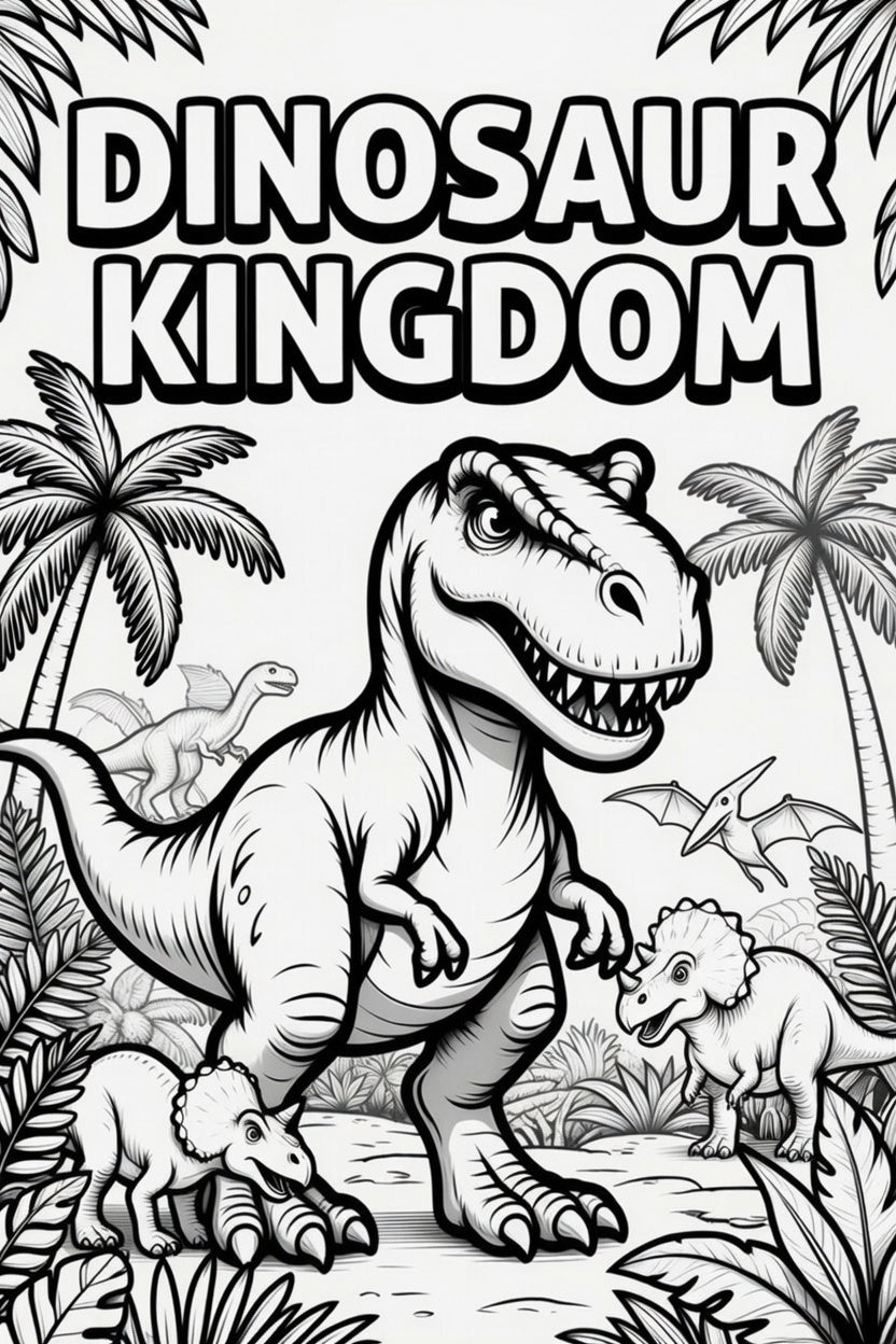 Dinosaur Kingdom Coloring Book