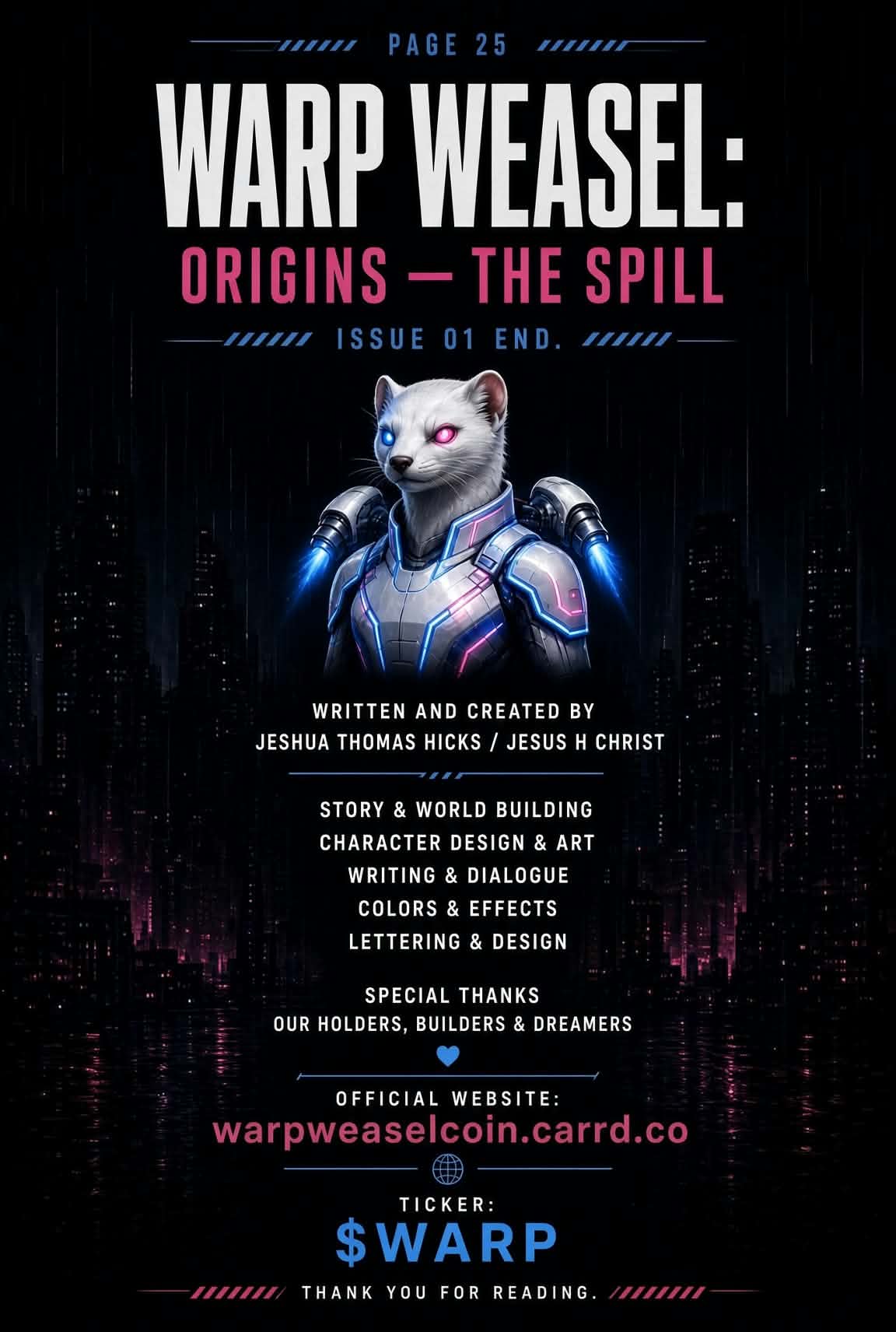Warp Weasel Origins: The Spill — Issue 01